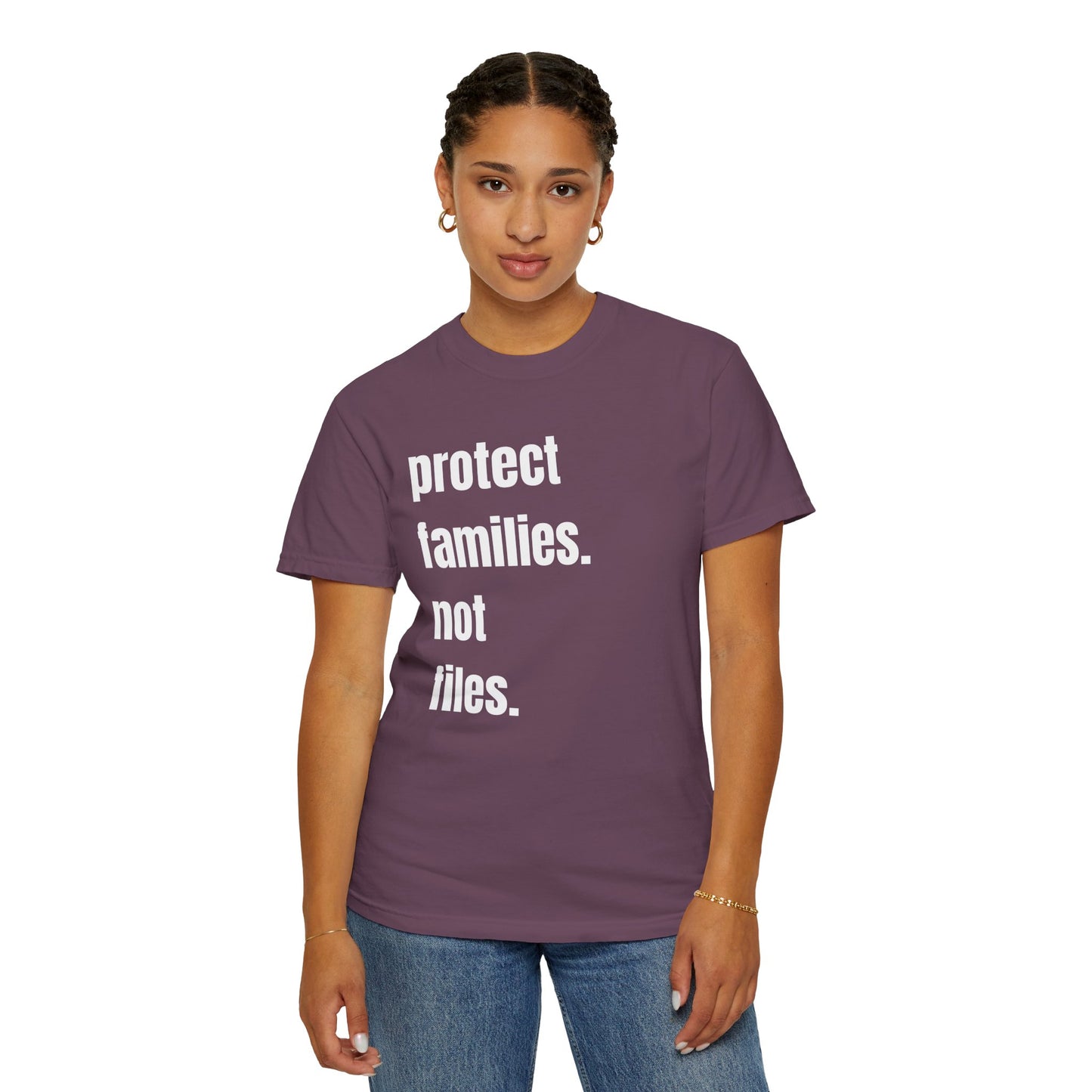 Protect Families Not Files | Community Action Tee