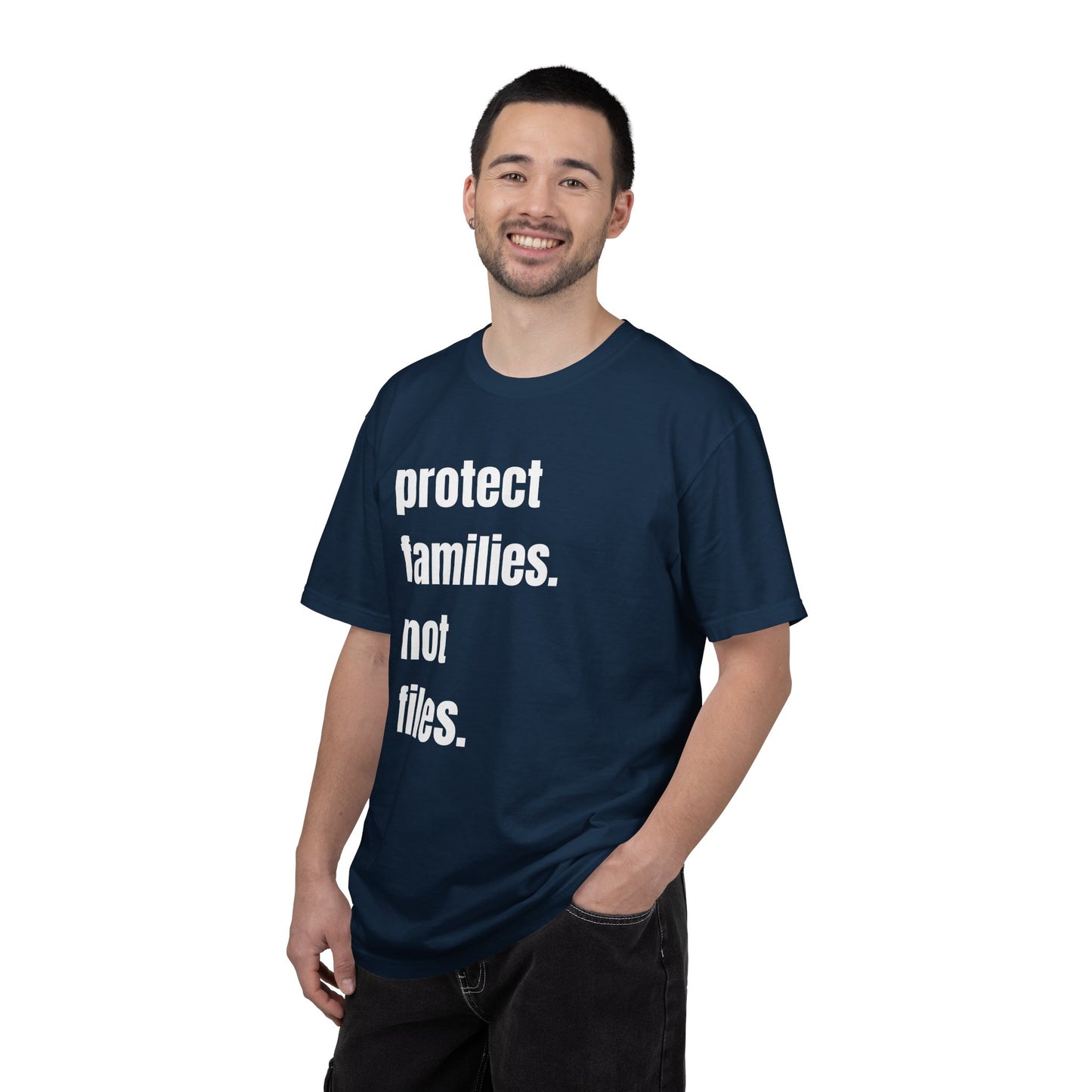Protect Families Not Files | Community Action Tee