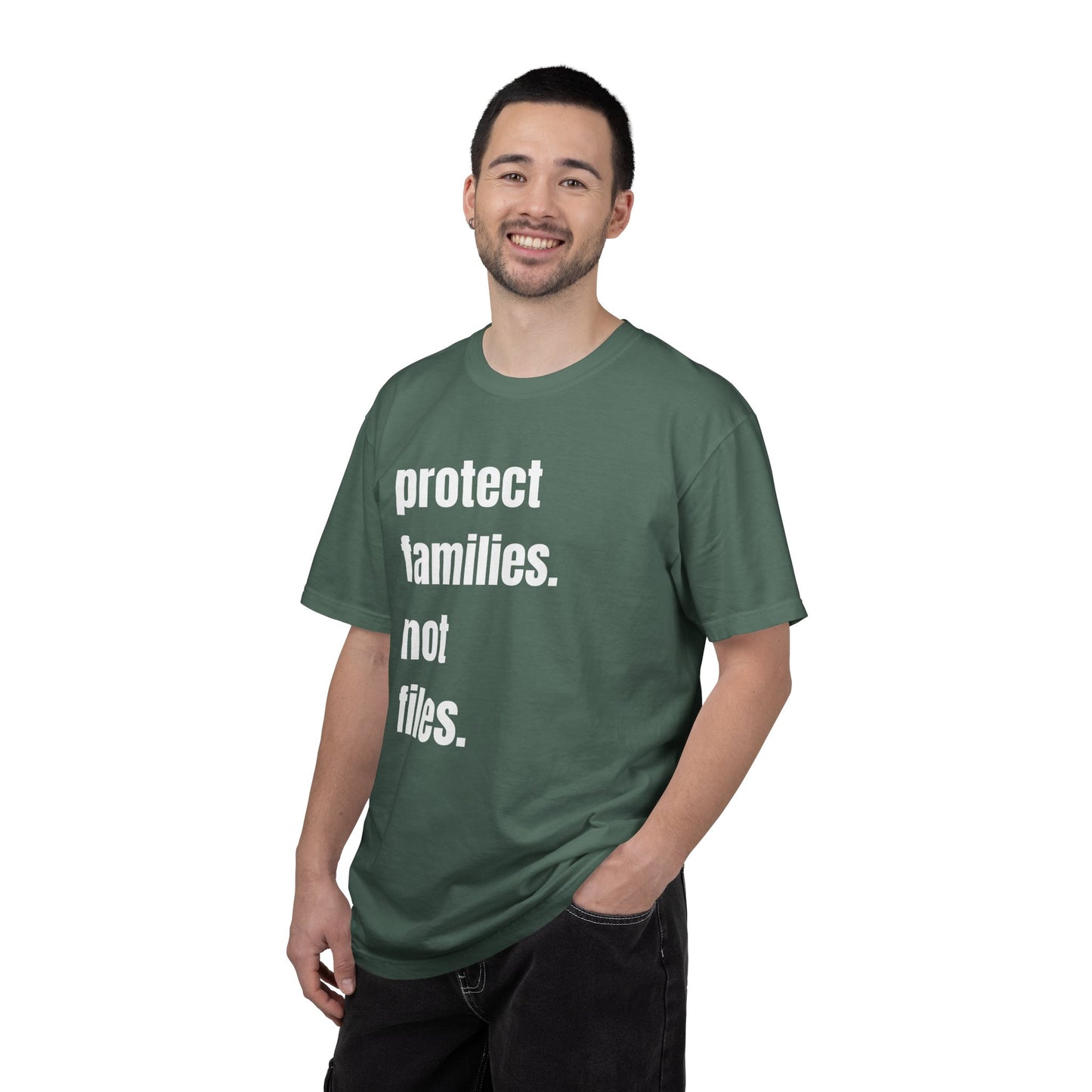 Protect Families Not Files | Community Action Tee