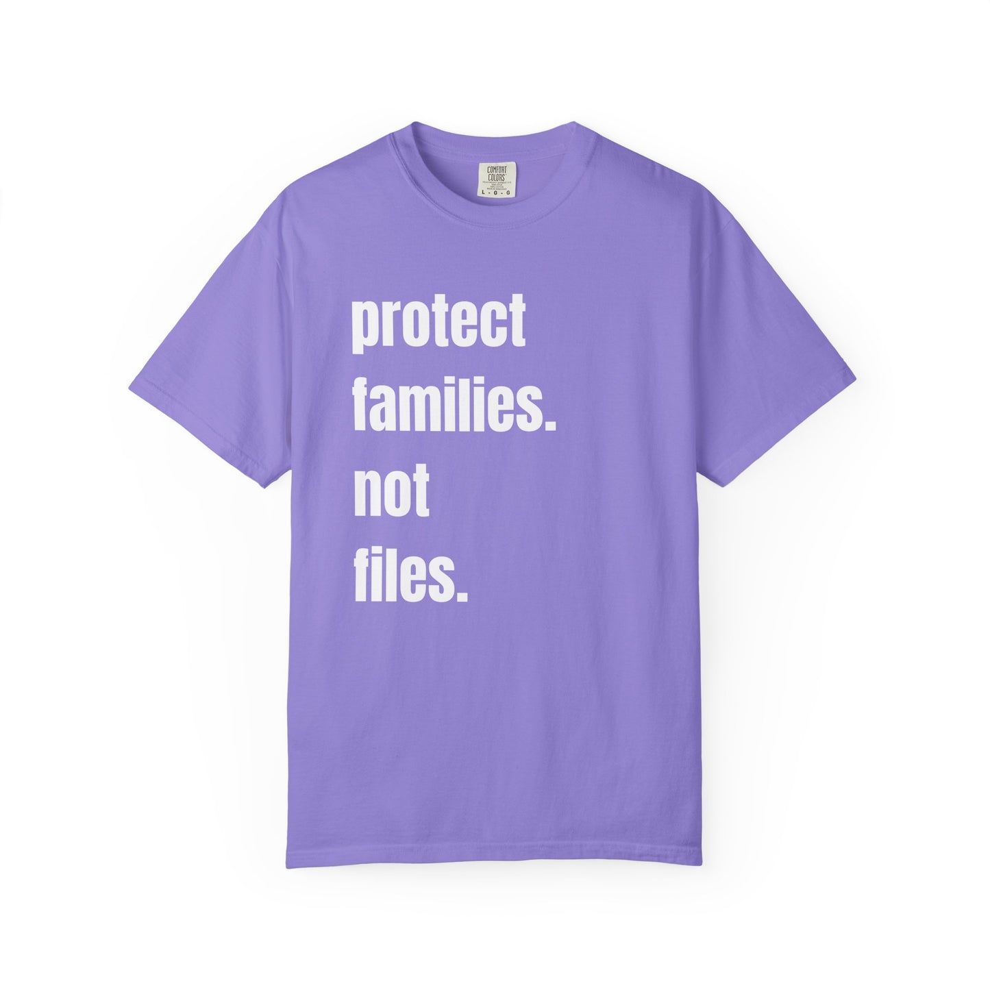 Protect Families Not Files | Community Action Tee