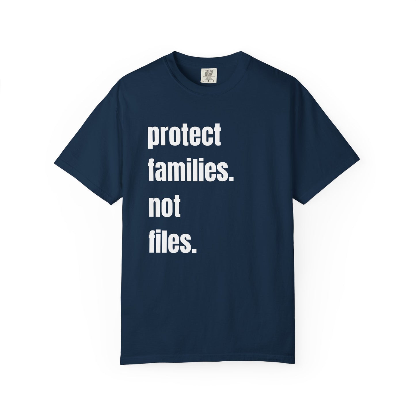 Protect Families Not Files | Community Action Tee
