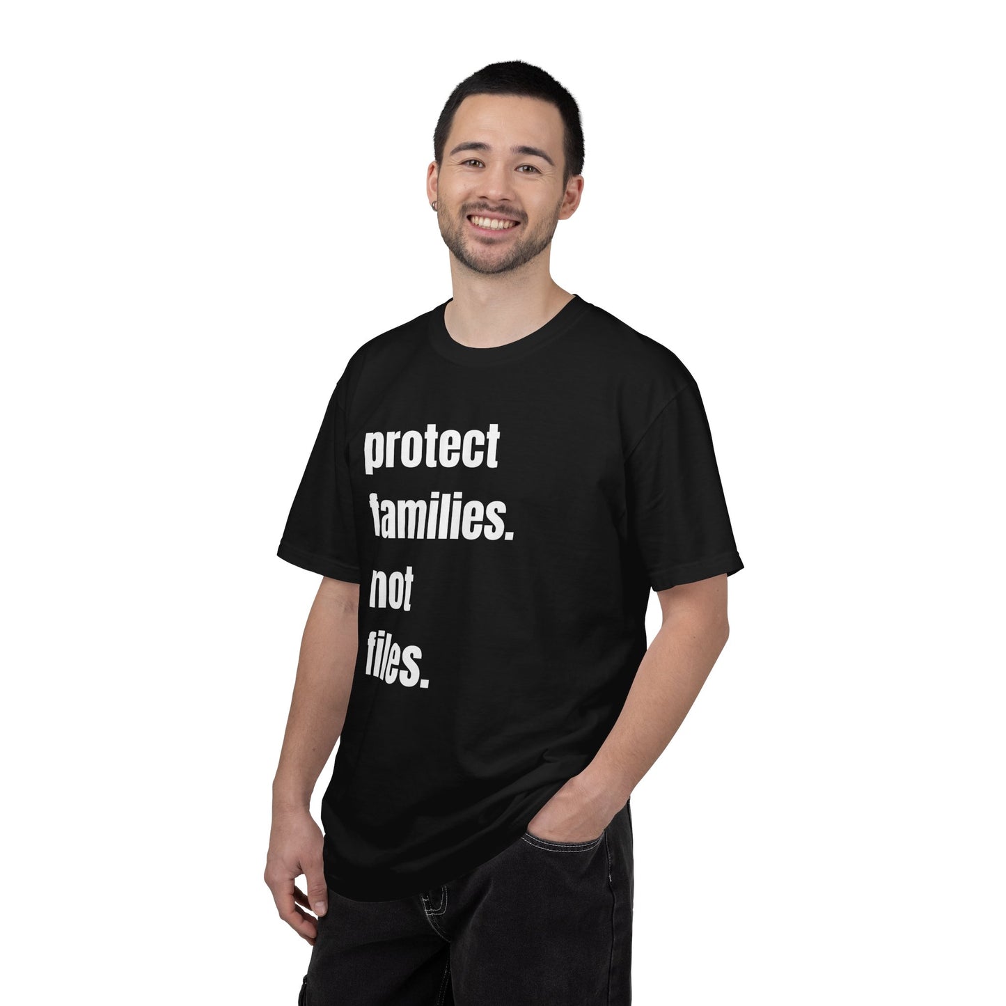 Protect Families Not Files | Community Action Tee