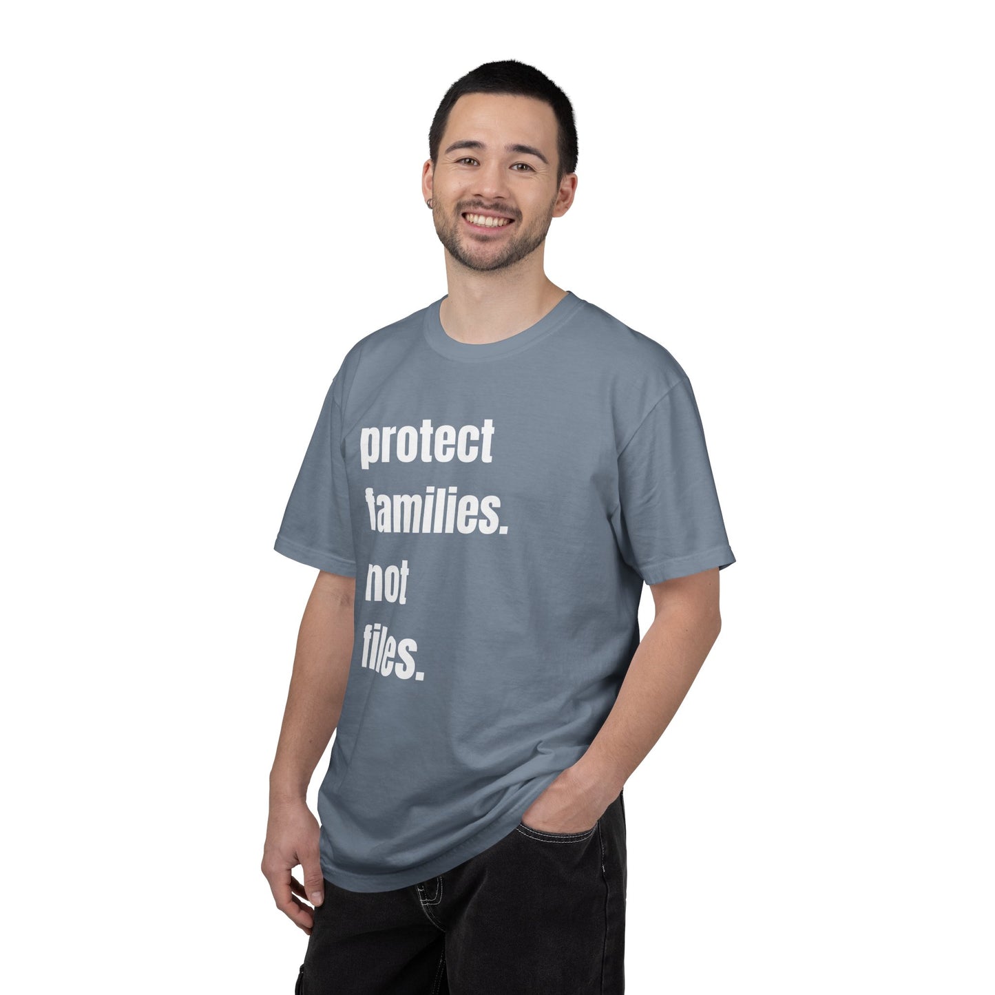 Protect Families Not Files | Community Action Tee