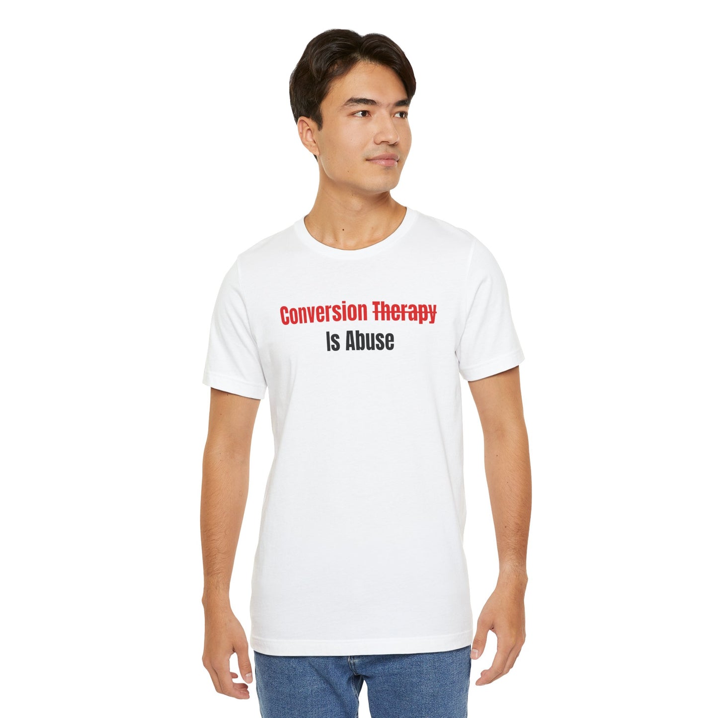 STOP ABUSE - REPORT CONVERSION THERAPY | Control Your Spiral | Community Action T-Shirt
