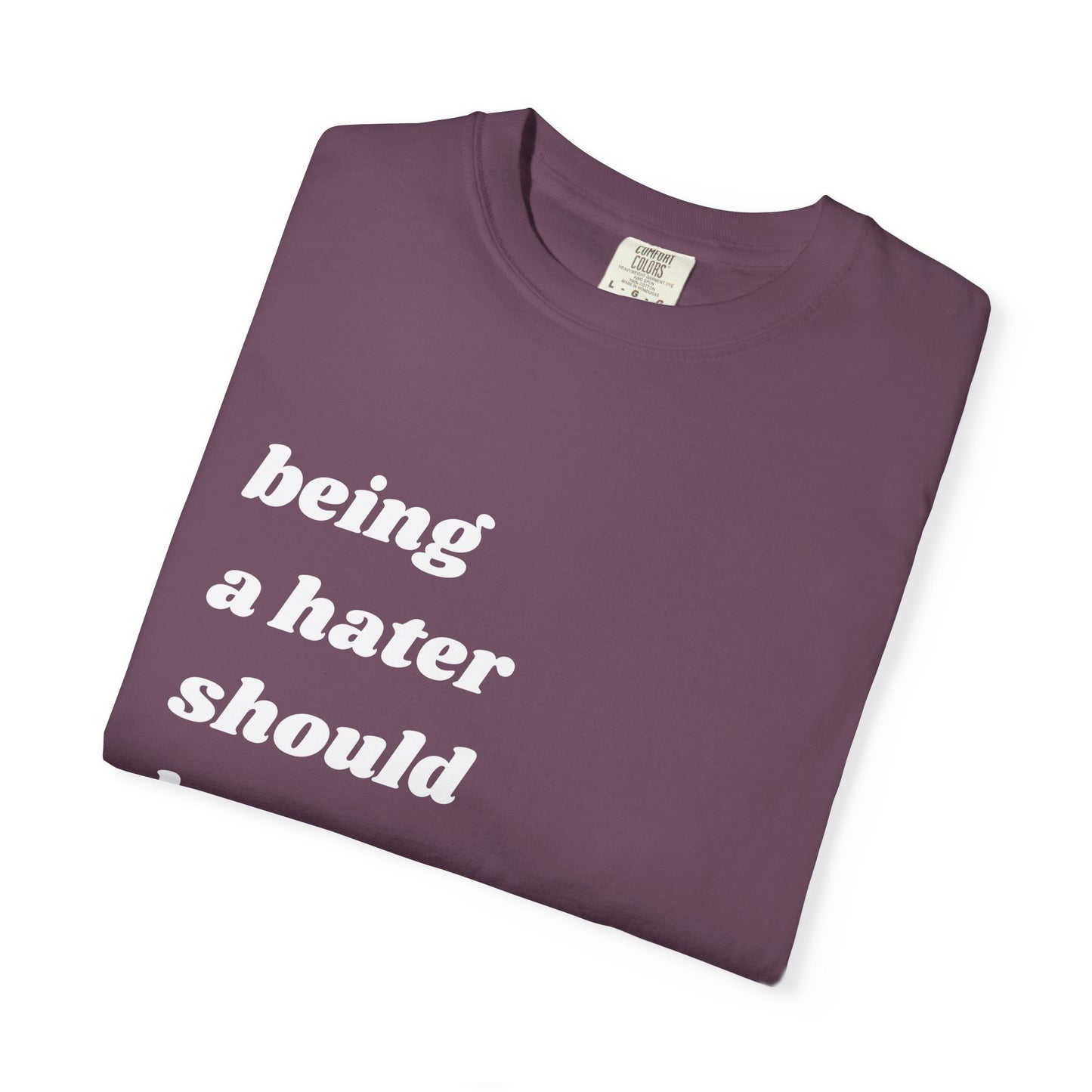 Being a Hater Should Be Illegal | Inspirational Tee