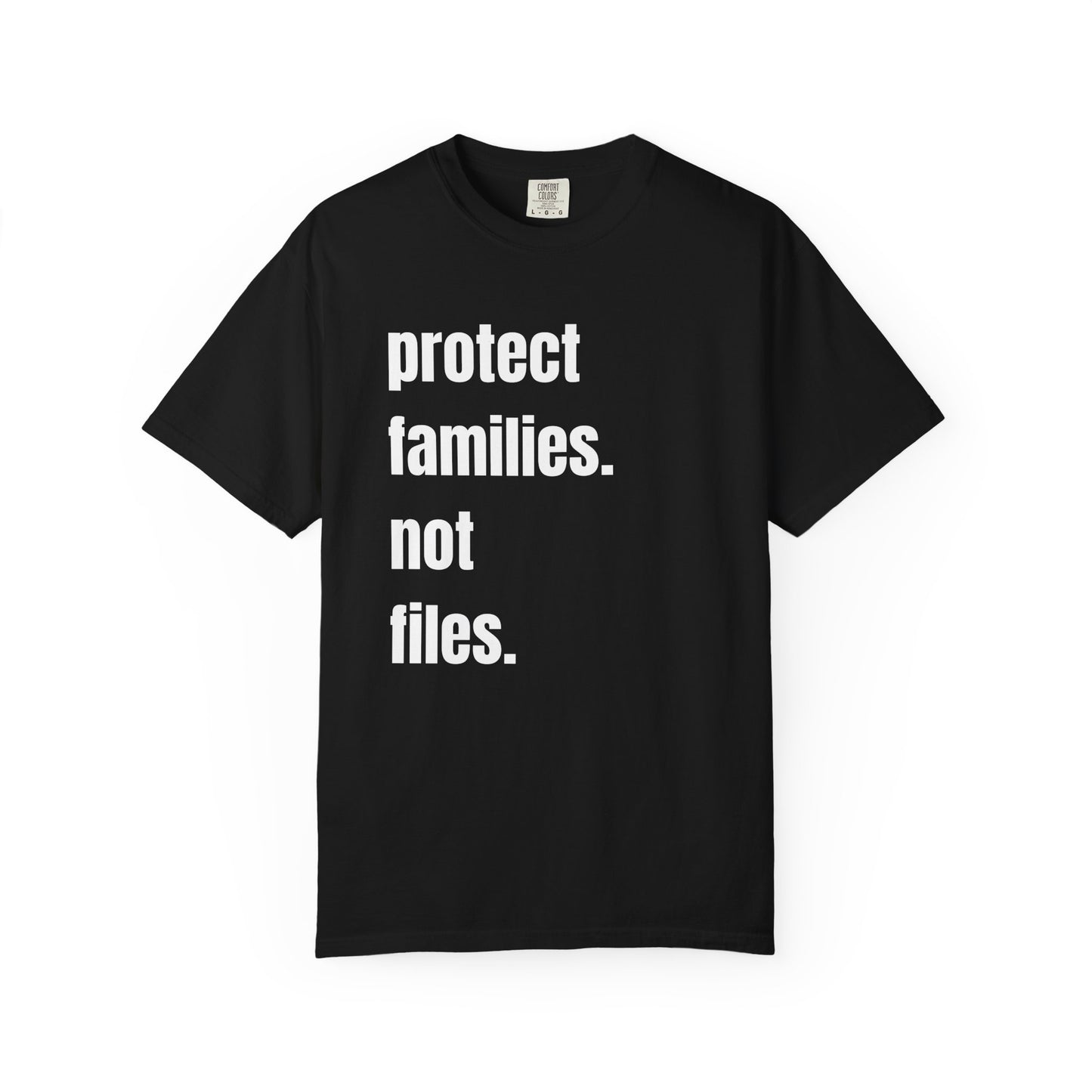 Protect Families Not Files | Community Action Tee