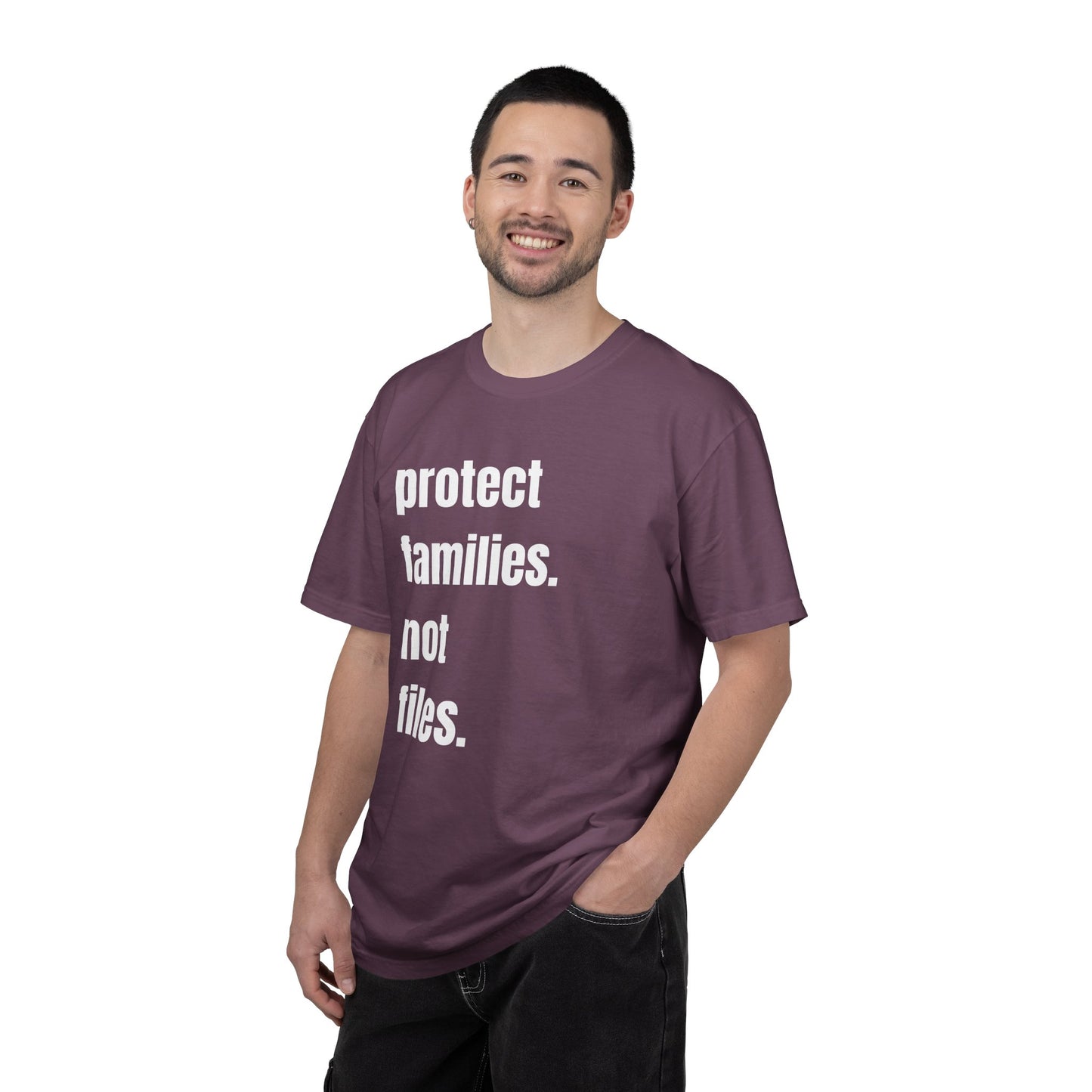 Protect Families Not Files | Community Action Tee