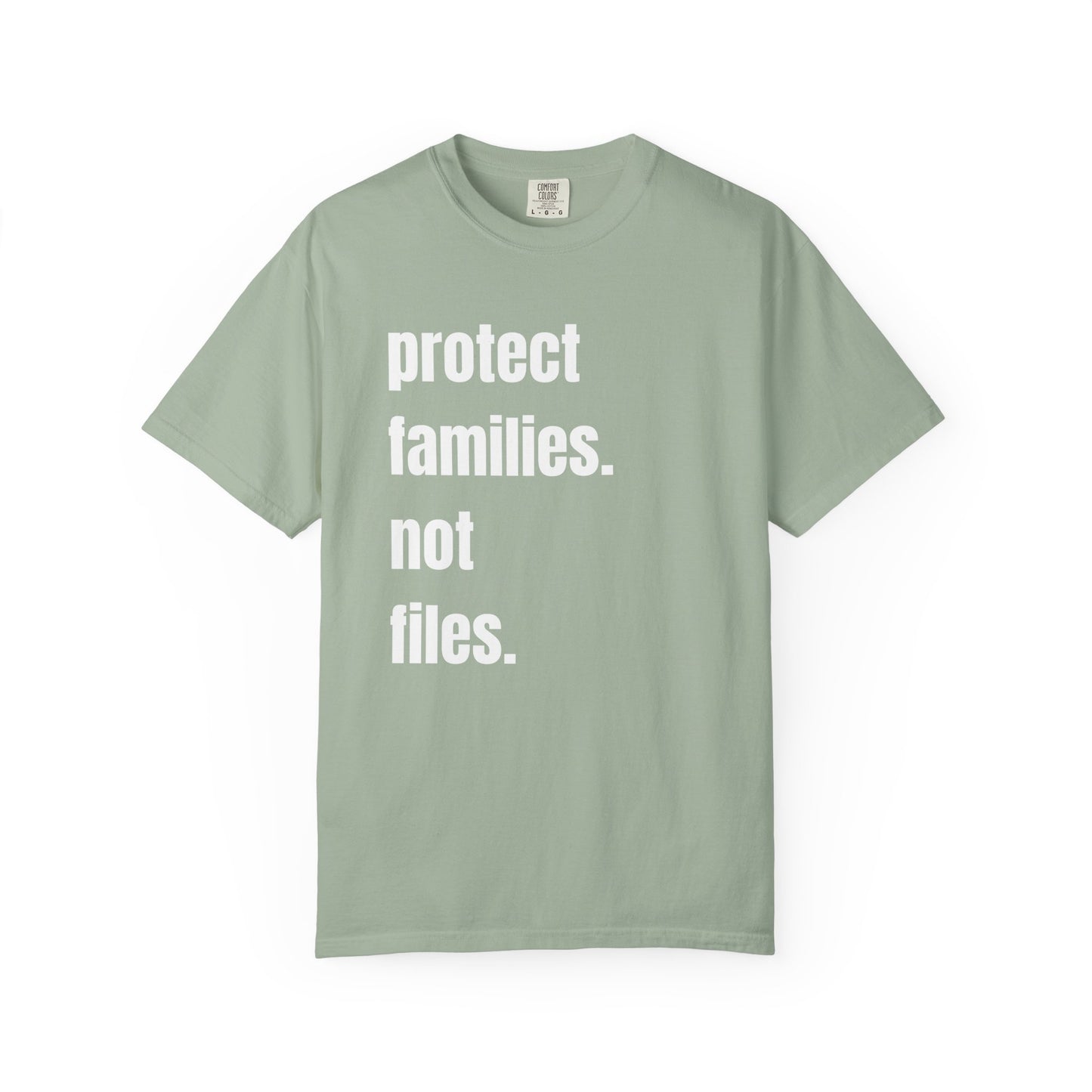 Protect Families Not Files | Community Action Tee