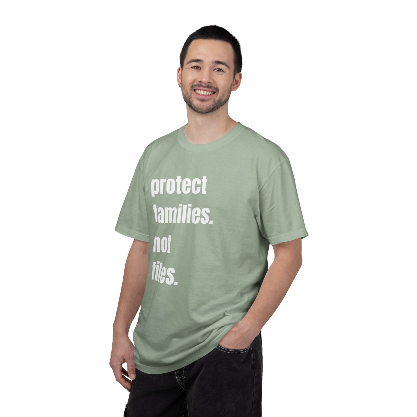 Protect Families Not Files | Community Action Tee