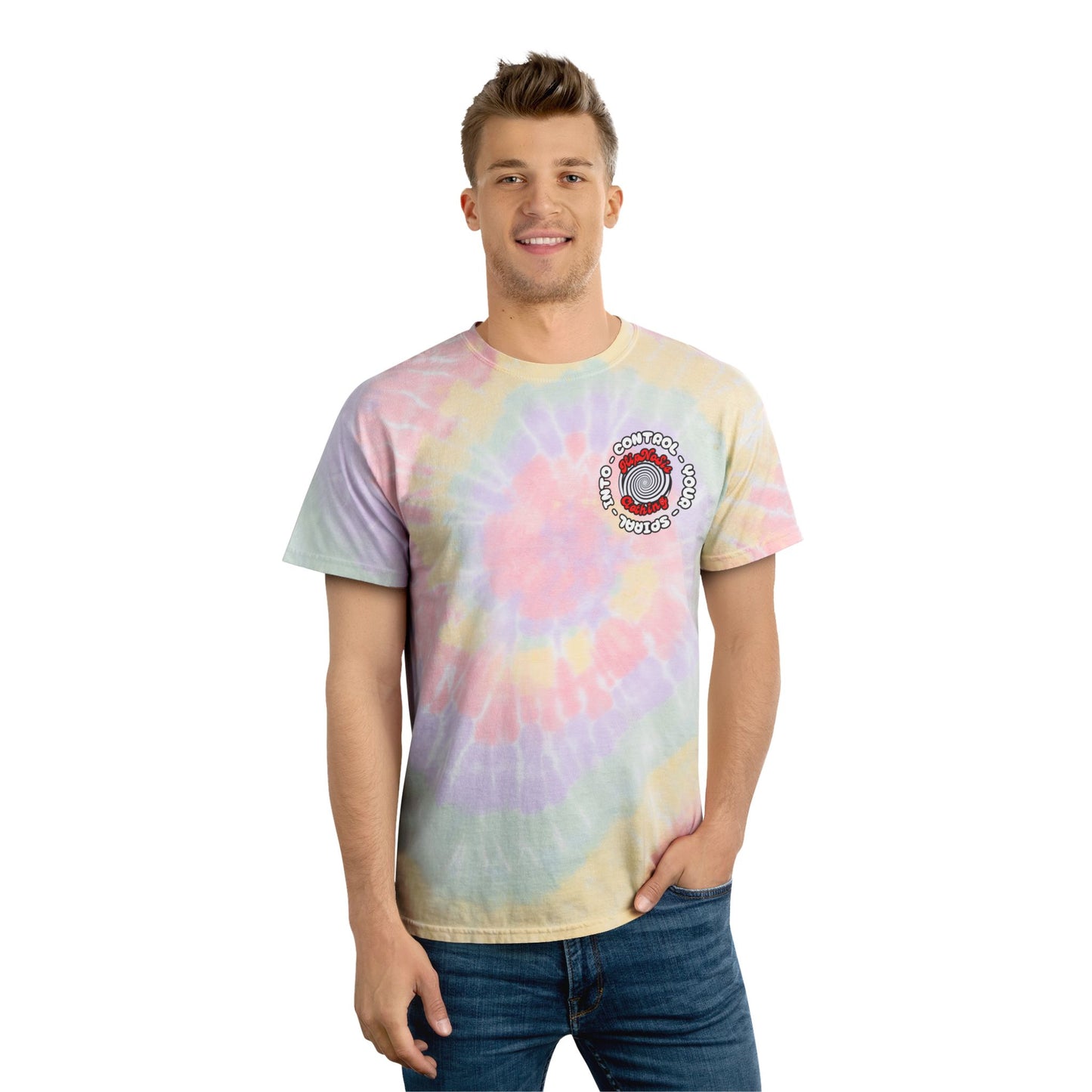 Spiral Tie-Dye Tee - Pastel Vibes, Fun Graphic Design